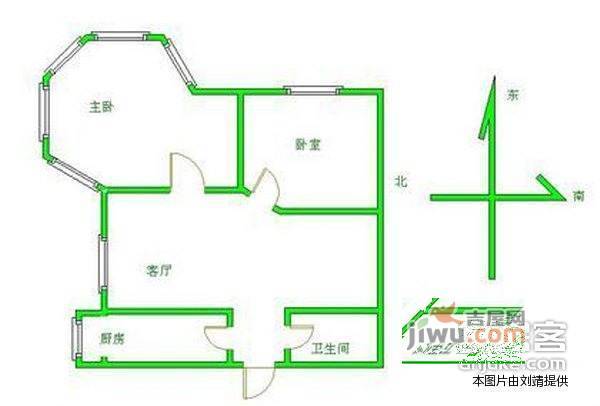 慧谷阳光2室2厅1卫109㎡户型图