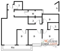 华清嘉园4室2厅2卫270㎡户型图