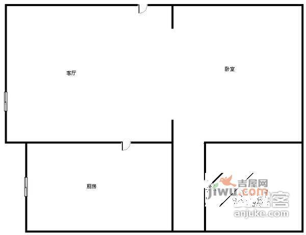 华清嘉园1室1厅1卫240㎡户型图