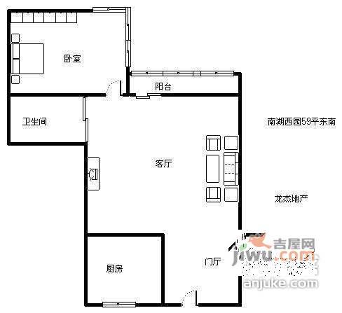 华清嘉园1室1厅1卫240㎡户型图