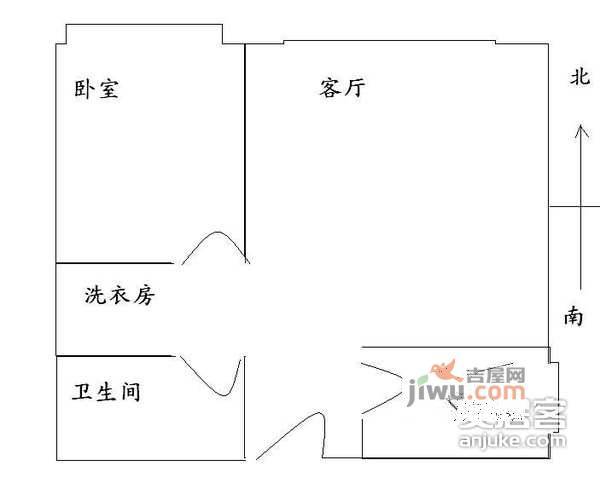 华清嘉园1室1厅1卫240㎡户型图