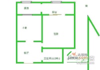 芳园里社区2室1厅1卫120㎡户型图