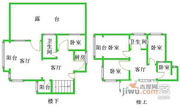 今日家园5室2厅2卫140㎡户型图