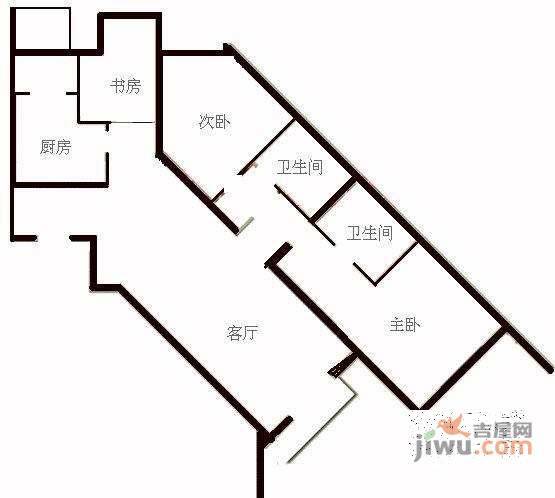 上元君庭3室2厅2卫310㎡户型图