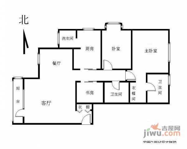 上元君庭3室2厅2卫310㎡户型图