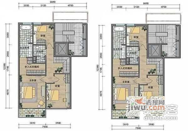 上元君庭5室2厅3卫285㎡户型图