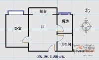 交东小区1室1厅1卫72㎡户型图