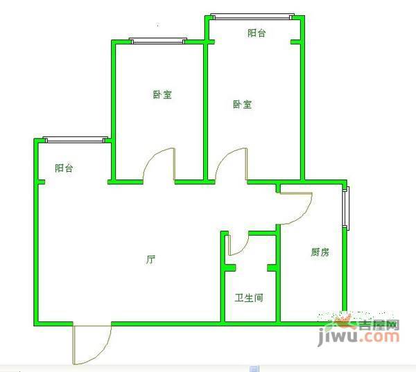 交东小区3室1厅1卫109㎡户型图