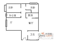 利泽西园3室2厅2卫133㎡户型图