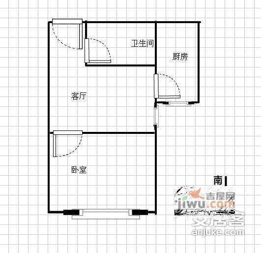 珠江罗马嘉园1室1厅1卫155㎡户型图