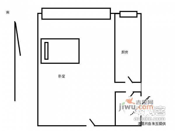 浩运园1室1厅1卫75㎡户型图