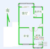 海特花园1室1厅1卫71㎡户型图