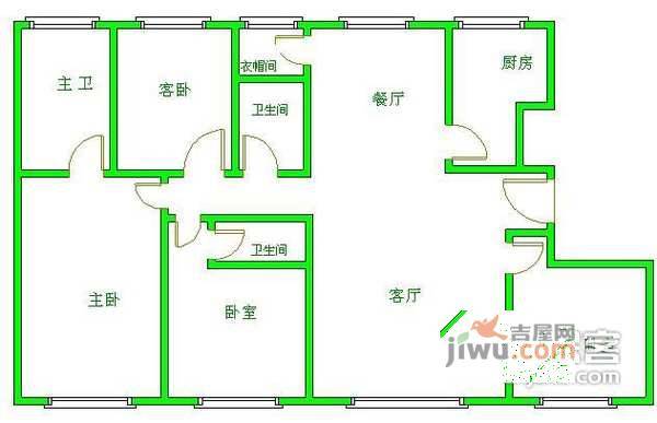 北纬40度4室2厅2卫256㎡户型图