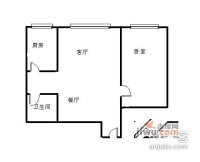 北纬40度1室1厅1卫78㎡户型图