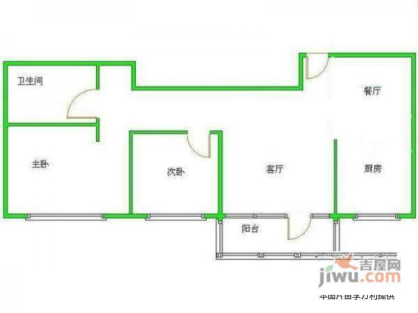 北纬40度2室2厅2卫101㎡户型图