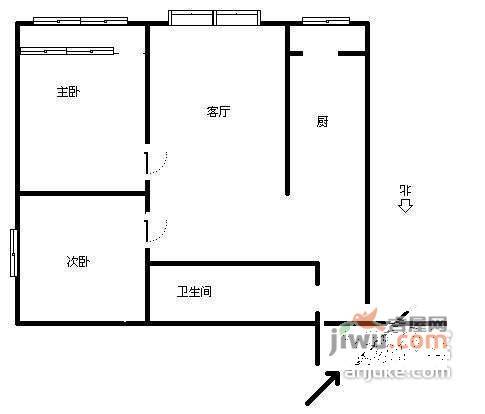 北纬40度2室2厅2卫101㎡户型图