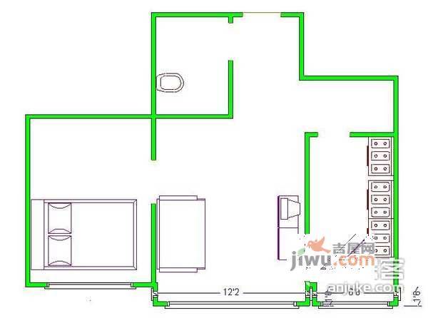 宣颐家园1室1厅1卫145㎡户型图