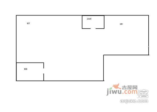 沿海赛洛城1室1厅1卫65㎡户型图