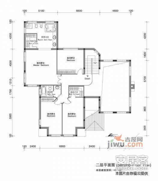 龙湖香醍漫步4室3厅4卫300㎡户型图