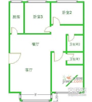 沸城3室2厅2卫145㎡户型图