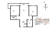 稻香园西里社区2室2厅1卫93㎡户型图