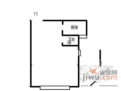 东亚望京中心1室0厅1卫66㎡户型图