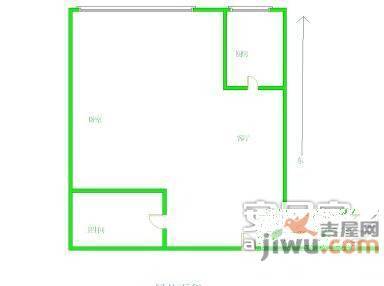 东亚望京中心1室0厅1卫66㎡户型图