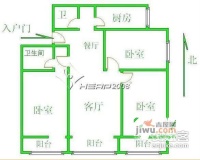 曙光花园望山园3室2厅2卫184㎡户型图