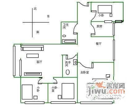 世纪村4室2厅2卫165㎡户型图