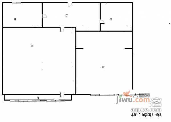 双榆树东里2室1厅1卫175㎡户型图