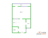 十里堡北里1室1厅1卫46㎡户型图
