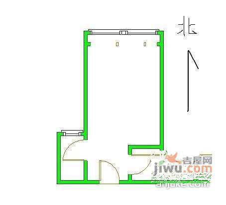 银地家园1室0厅1卫58㎡户型图