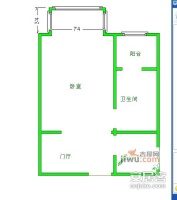 银地家园1室1厅1卫70㎡户型图