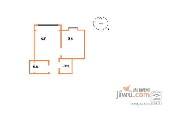 银地家园1室1厅1卫70㎡户型图