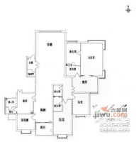 棕榈泉国际公寓4室2厅4卫508㎡户型图