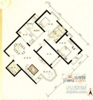 珠江帝景3室2厅2卫192㎡户型图