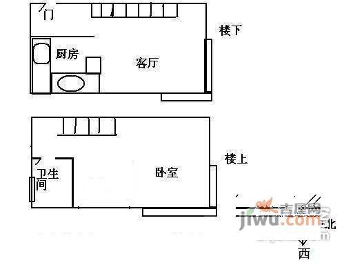 珠江帝景1室1厅1卫155㎡户型图