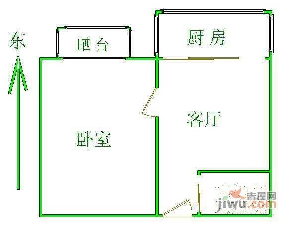 团结湖北口1室1厅1卫146㎡户型图