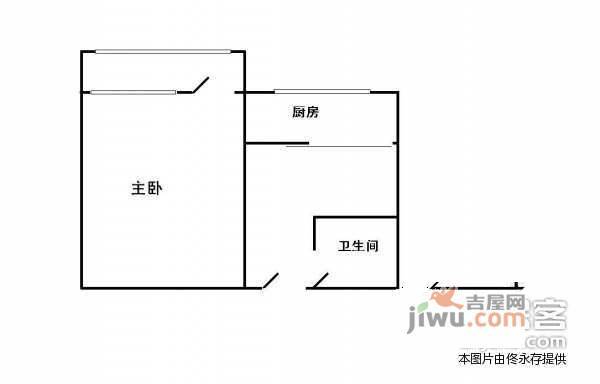 团结湖北口1室1厅1卫146㎡户型图