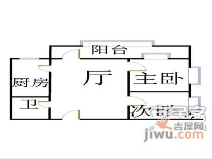 10AM新坐标2室1厅1卫户型图