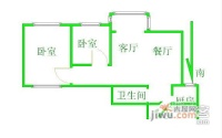 逸成东苑2室1厅1卫76㎡户型图