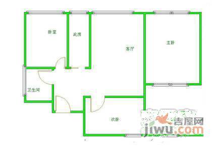 世茂奥临花园3室2厅1卫175㎡户型图