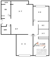 富力城3室2厅2卫262㎡户型图