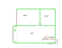 金港国际1室1厅1卫68㎡户型图