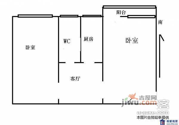 农光里小区2室1厅1卫108㎡户型图