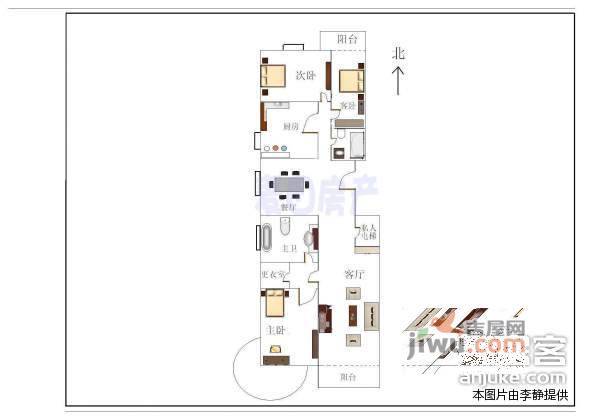 万国城MOMA5室3厅3卫315㎡户型图