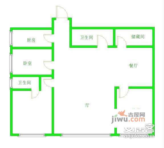 南湖东园3室2厅2卫140㎡户型图