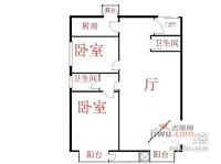 光熙家园2室2厅2卫132㎡户型图