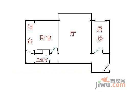 光熙家园1室1厅1卫户型图