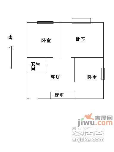 光熙门北里3室1厅1卫118㎡户型图